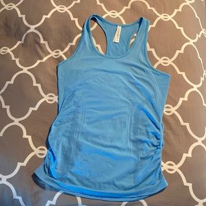 Athleta - light blue Speedlight seamless tank, small